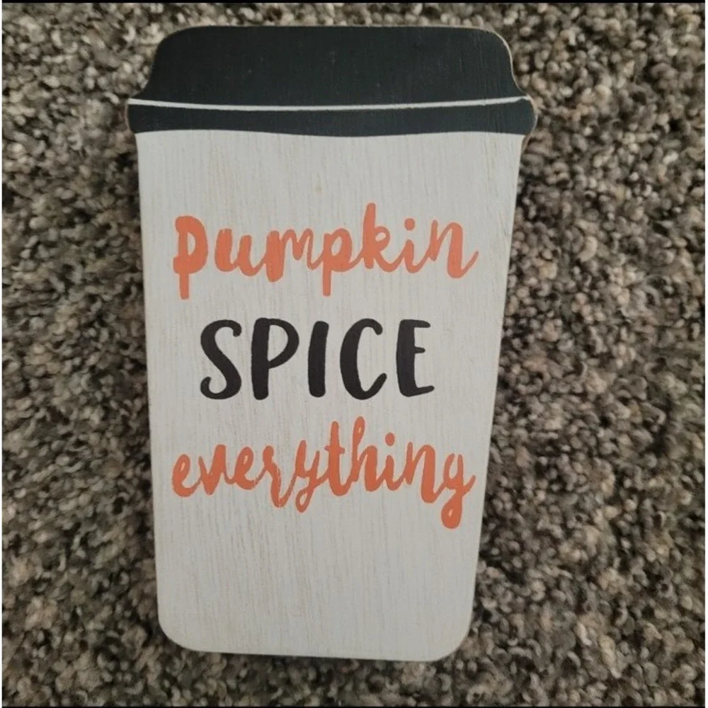 Fall‎ Decor Coffee Bar Wooden Decor Blocks